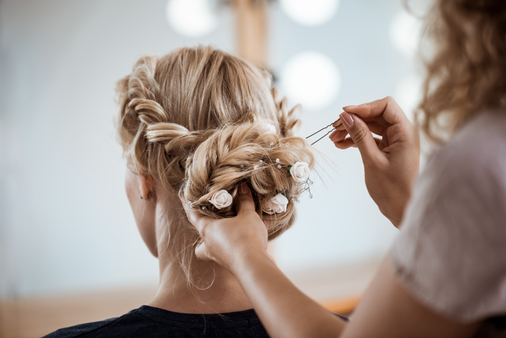 Salon de coiffure chignon